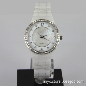 Pink Super Thin Ceramic Watch with Japan Movement, Fancy, Novelty and Nice